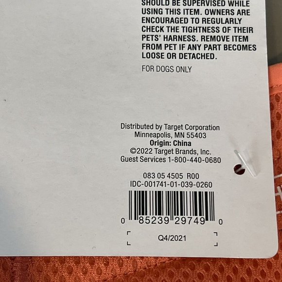 Boots & Barkley Peach Floral Dog Harness Size Large Up to 90 lbs New - Picture 7 of 11